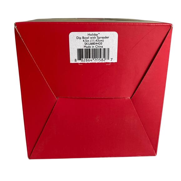 Lenox Holiday Dip Bowl With Spreader - Picture 2 of 4